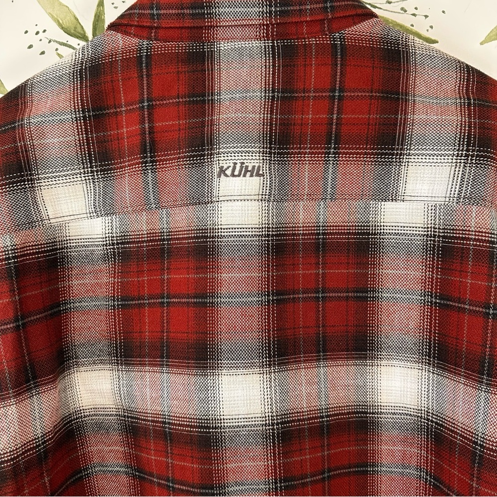 SOLD Kuhl Law Flannel Button Down. XXL. Red/White Plaid. - Picture 5 of 11